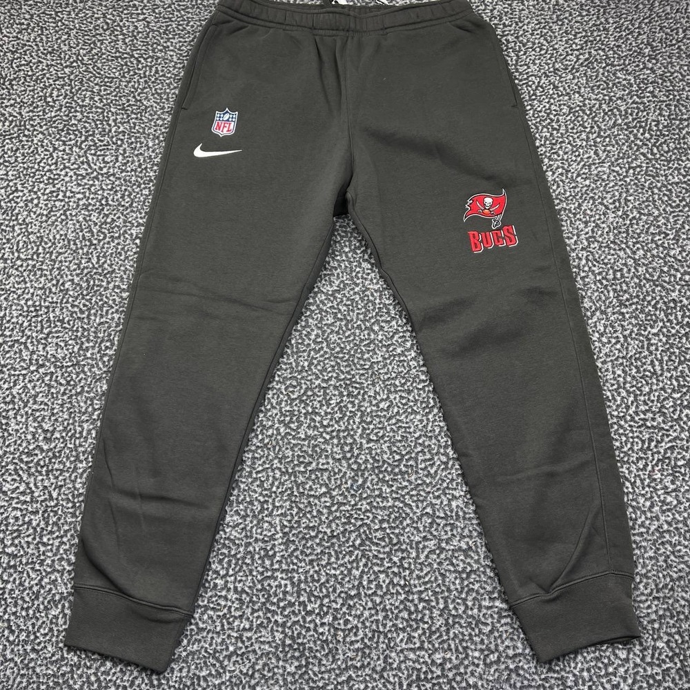 Nike Sweatpants Men Large Black Tampa Bay Buccaneers‎ NFL Drawstring New 34x29